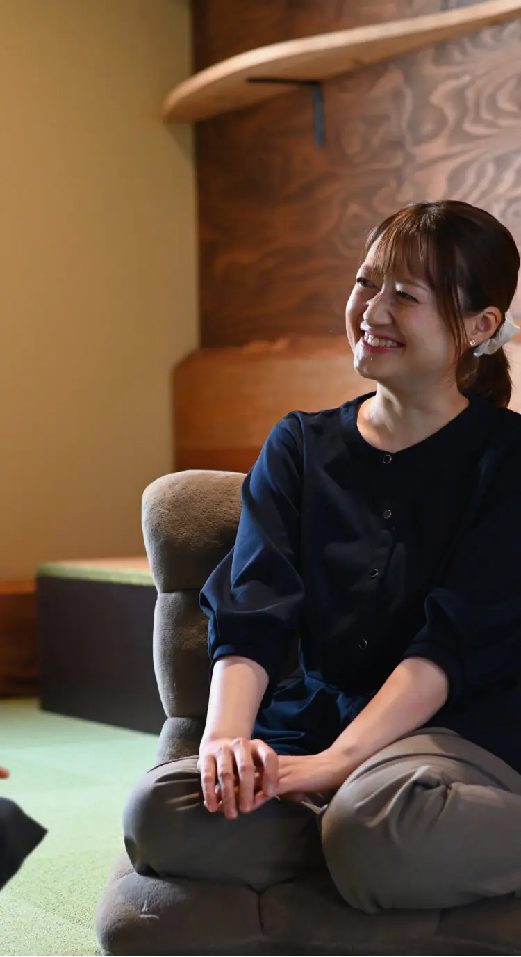 つなぐルームでの減酒カウンセリングの様子
